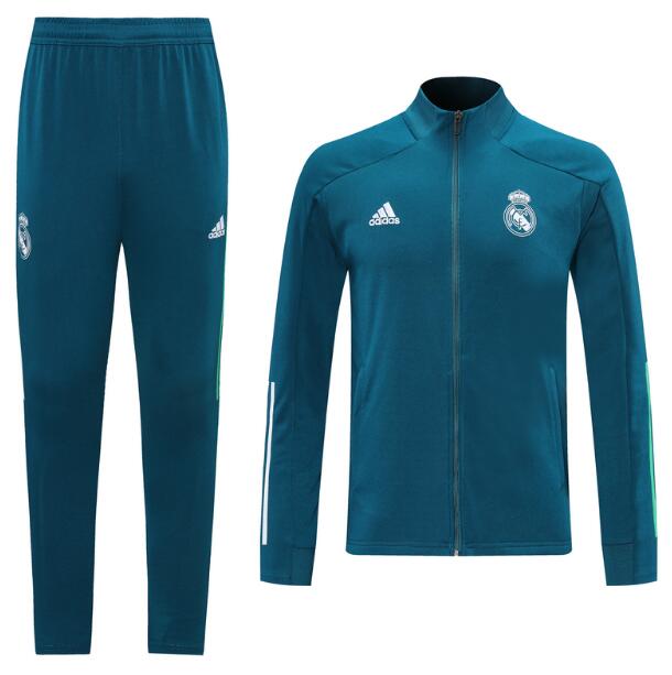 Real Madrid Blue Training Jacket Suits with Trousers 2020/21